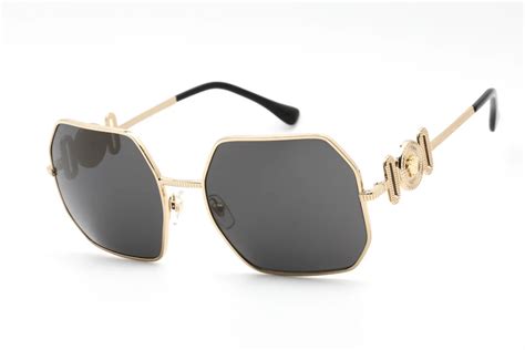 versace sunglasses logo side|versace hexagon sunglasses.